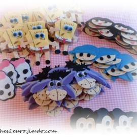 broches de fieltro a 1 y 2 euros