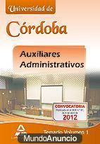 Temario Oposición Auxiliar Administrativo de la Univerisdad de Córdoba
