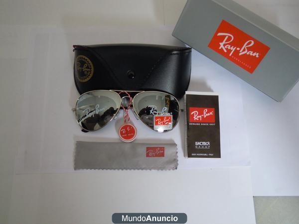 Rayban aviator cristales de espejo