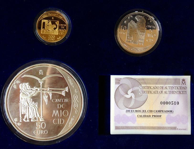 Colección monedas de euro del Cid