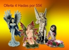Oferta 4 Hermosas Figras de Hadas Místicas, Decoración y Regalo - mejor precio | unprecio.es