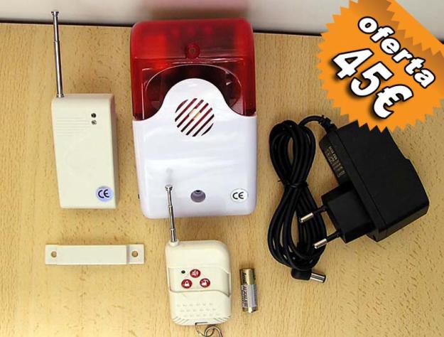 Alarma basica para comercio, casa, chalet, caravana