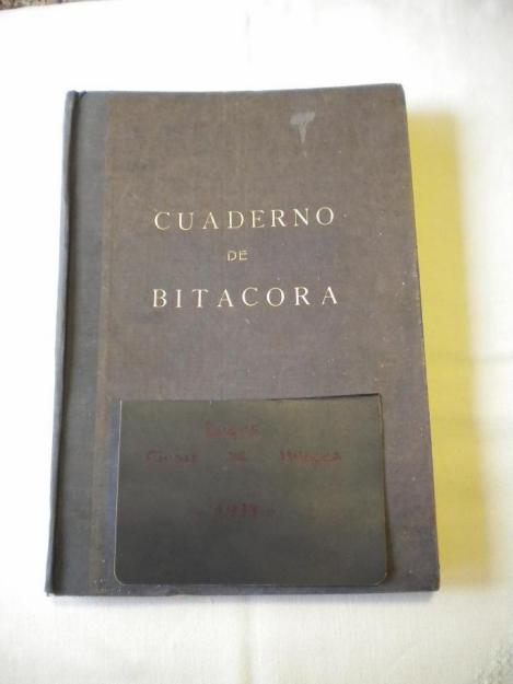 CUADERNO DE BITACORA  DEL BUQUE  “CIUDAD DE HUESCA” DE 1.979.