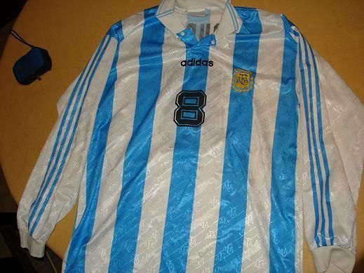 Vendo camiseta argentina usada por el jugador marcelo escudero en 1995