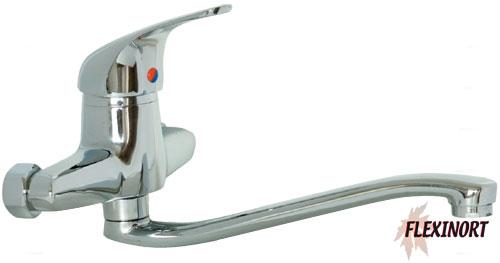 Flexinort - Grifería Cocina de pared 2017C-B Cromo