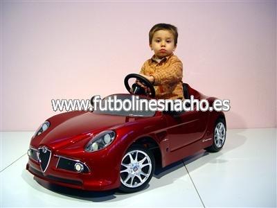 Alfa romeo 8c eléctrico 6v-coche infantil-nuevo!! ocasion este mes