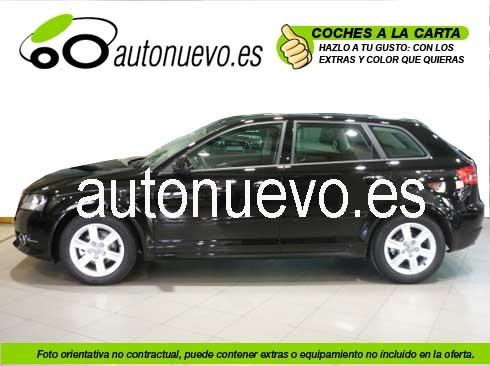 Audi A3 Sportback Attraction 1.4Tfsi 125cv.  6vel  Blanco Ibis, Rojo , Negro Brillante. Nuevo. Nacional.