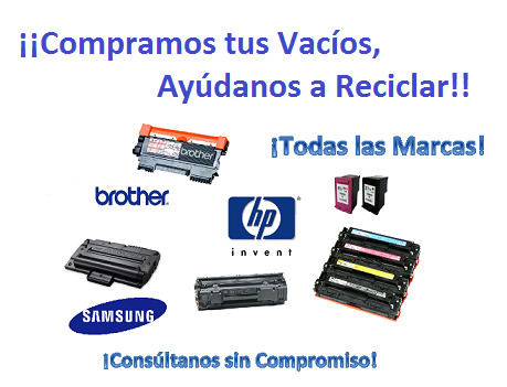 Compramos tus Cartuchos / Toner Vacíos