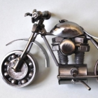 Escultura metálica de motocicleta M37 - mejor precio | unprecio.es