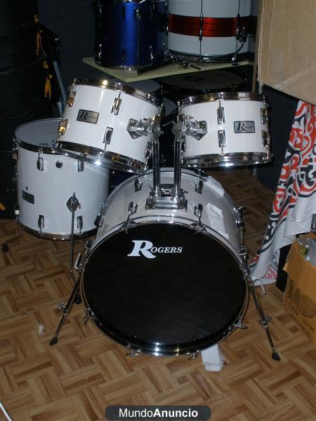 bateria ROGERS R-360 vintage, caoba 9 capas.