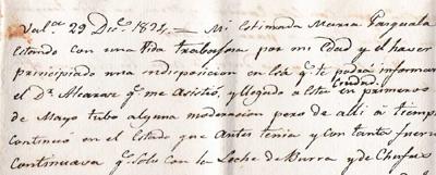Primer manuscrito del tratamiento de la Leche de chufas de 1824