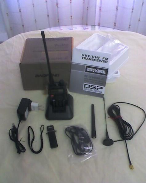 Walkie uv5r + antena uhf + antena magnetica pmr446