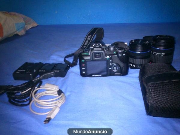 VENDO CAMARA OLYMPS E-510 + 2 OBJETIVOS + FLASH