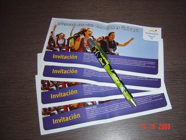 entradas de Port Aventura válidas hasta fin de temporada 2009