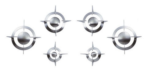 Smeg Griglie e cappellotti acciaio GP106