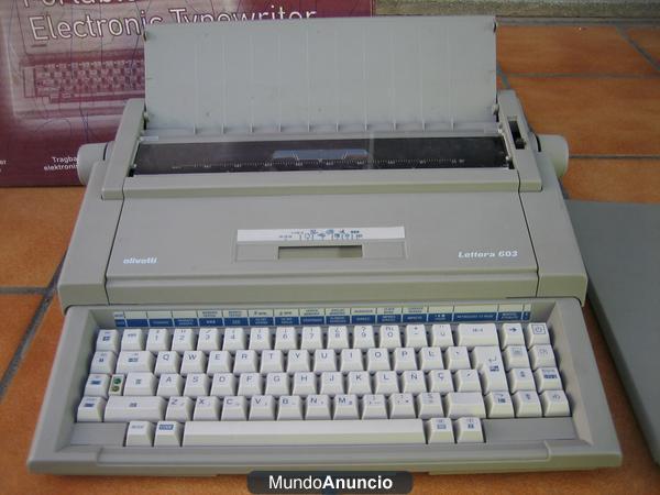 maquina de escribir olivetti lettera 603