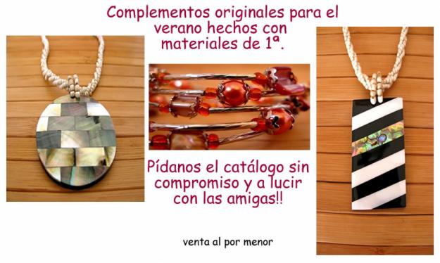 Complementos al por menor. Pulseras , collares, anillos, etc.