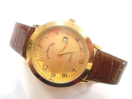 Reloj emc caballero elegante mod.0500 correa marron