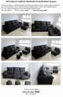 Vendo sofa tresillo y modulo individual en color negro (6 plazas) - mejor precio | unprecio.es