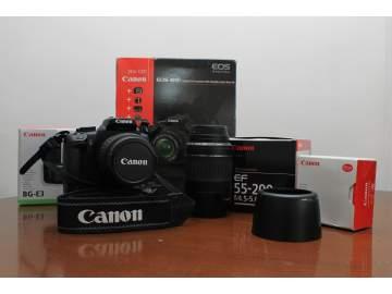 CANON 400d KIT - 18-55  55-200 + EMPUÑADURA