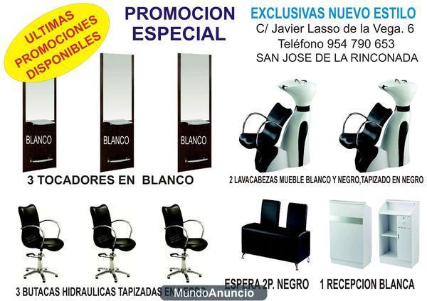 Mobiliario de Peluqueria completa, Promoción Especial