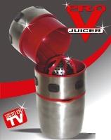 Exprimidor de Alta Calidad en Inoxidable PRO-V Juicer EXPRIMIDOR con accesorios Deco Anunc