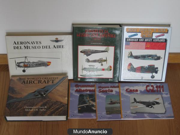 Colección de libros sobre historia de la aviación