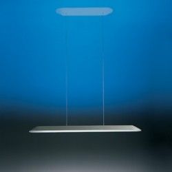 Artemide Float sospensione lineare bitubo 2x39w: pintada blanca - iLamparas.com