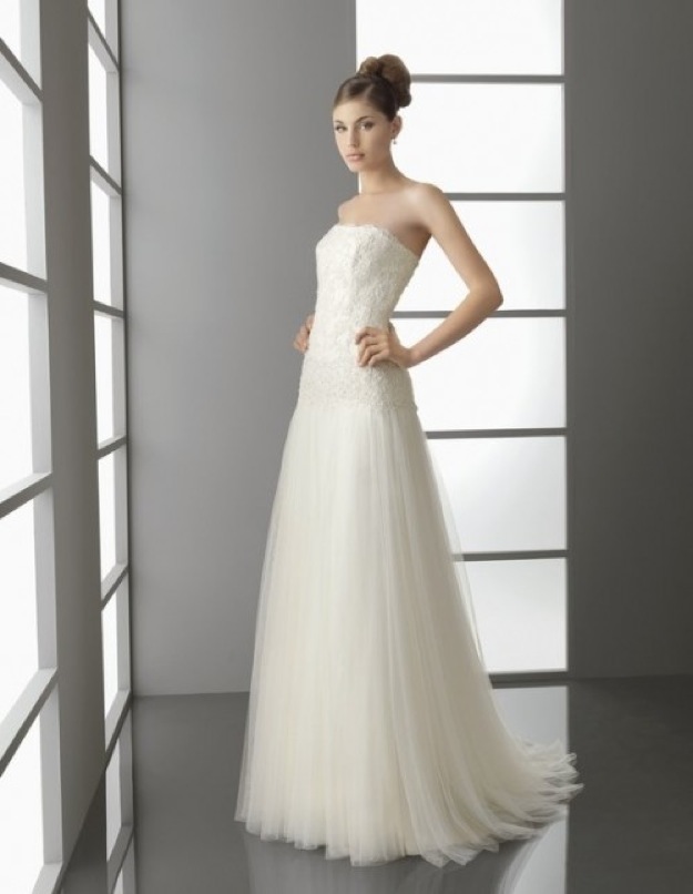 Vestdido de novia aire barcelona