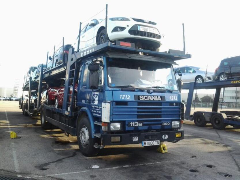 Camion scania con portacoches