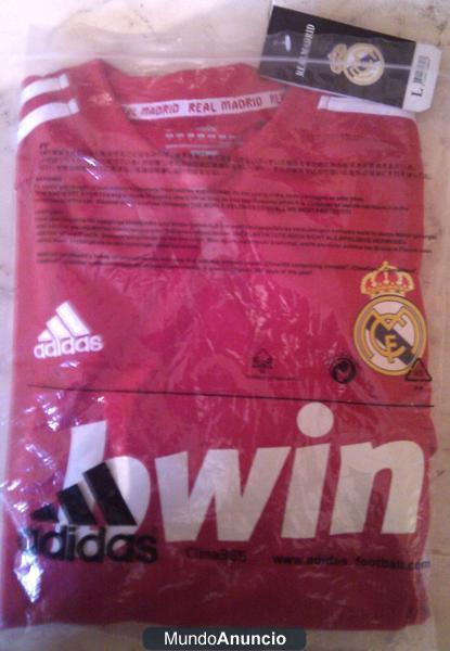 EQUIPACION REAL MADRID ROJA CHAMPIONS CAMISETA y PANTALON 2012