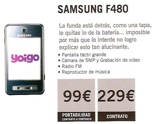 samsung f480 a 49 euros