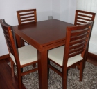 Mesa comedor linea moderna extensible + 4 sillas - mejor precio | unprecio.es