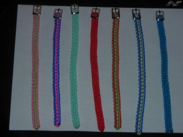 Pulseras tejidas en macrame