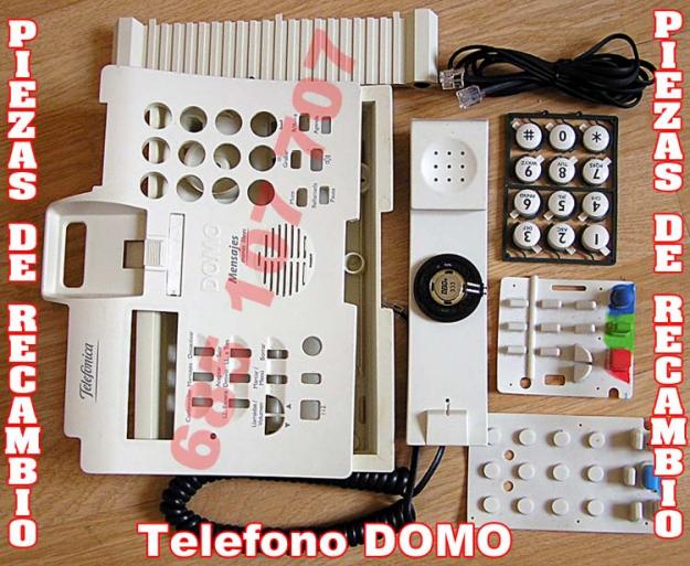 Telefono Domo piezas recambio, para modelo basico y manos libres