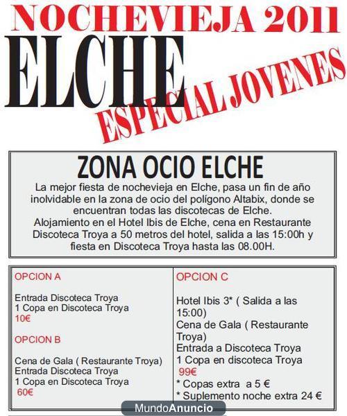 Nochevieja de fiesta en Elche , discoteca Troya