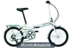 Bicicleta plegable (MONTYF20) sin uso, blanca - mejor precio | unprecio.es