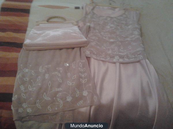 Conjunto nuevo (Top, falda, chal y bolso)