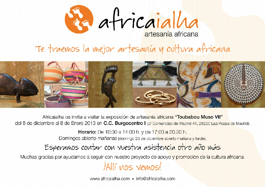 exposicion y venta de artesania africana