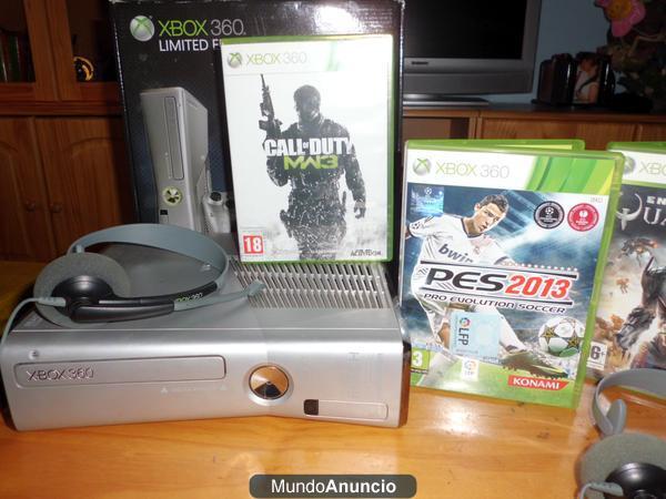 xbox360 slim 250gb+pes13 sin flashear