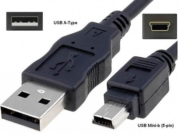 Cable USB con los 2 tamaños de conectores pequeño y grande