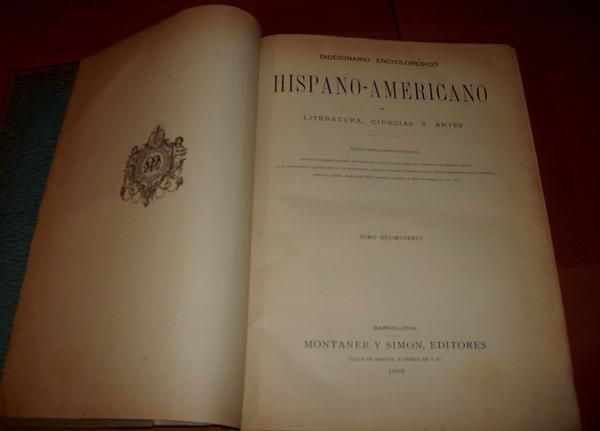 Diccionario Enciclopedico s.XIX de Montaner y Simón