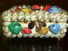 Vendo antiguo joyero, decorado con conchas de mar, En madera. Medidas: 15 cm - mejor precio | unprecio.es