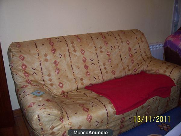 SE venden tres piezas de cuero Sofa butacones