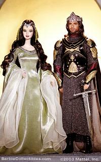 BARBIE Y KEN LORD OF THE RINGS, EL SEÑOR DE LOS ANILLOS