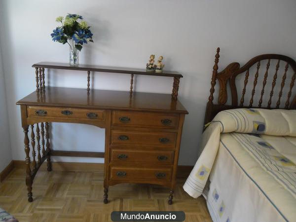 Dormitorio de 90 madera maciza torneada