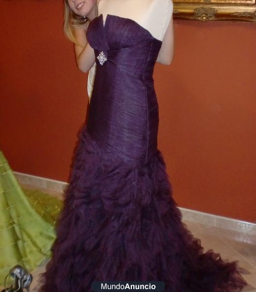 Vestido de fiesa juvenil morado