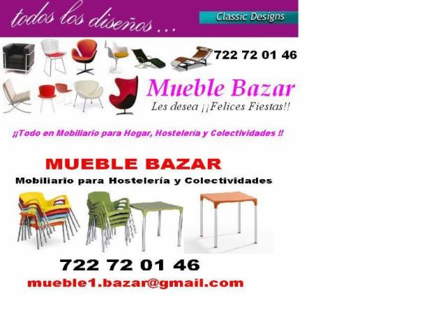 Mobiliario para instalaciones de hostelería con los mejores precios en Mueble Bazar