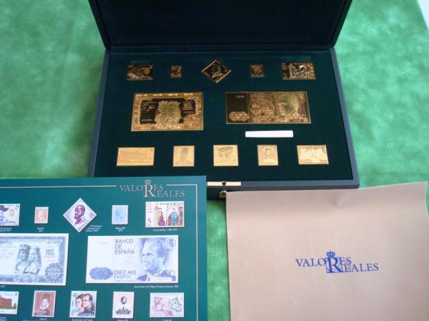 Colección de sellos y billetes en plata y oro, Valores Reales
