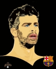 Gerard Pique Vinilo autoadhesivo POP ART - mejor precio | unprecio.es